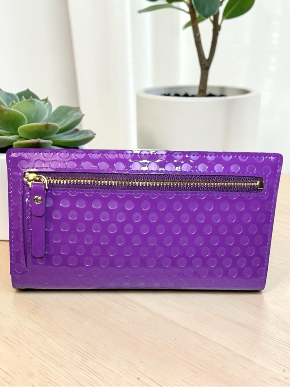 Kate Spade Camellia Street Stacy Wallet Baja Rose Purple - Storybook Lining 💜 - Picture 7 of 12